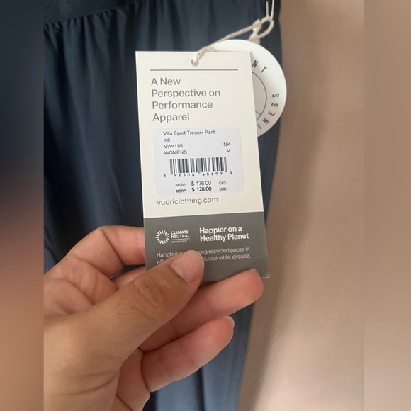 Vuori Villa Sport Trouser Pant Sz M NWT - Picture 4 of 5